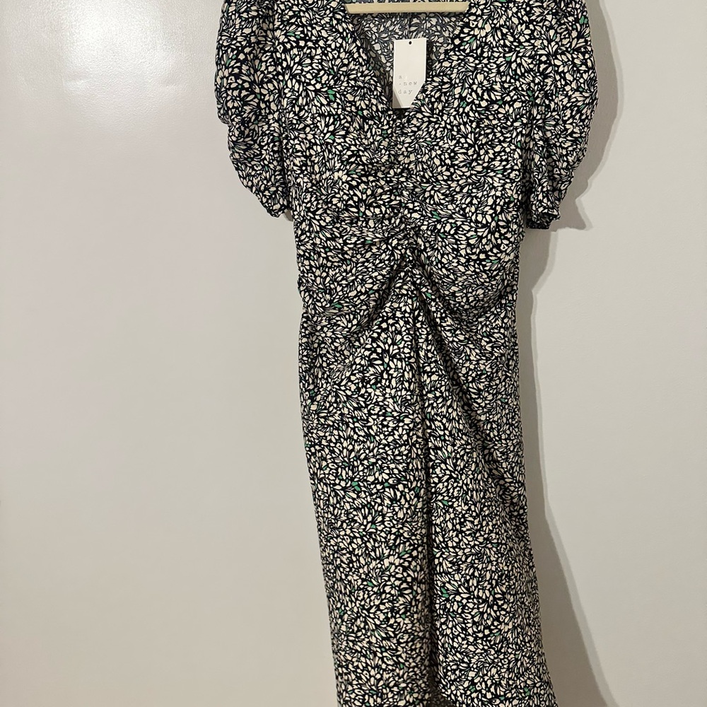 a new day Black and White Floral Dress